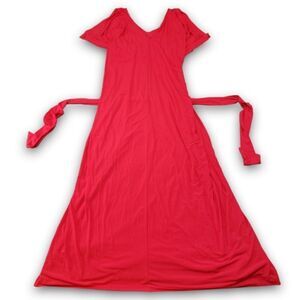 Victoria’s Secret Dress Small Women's Maxi Dress Long Dress V-neck Bright Red